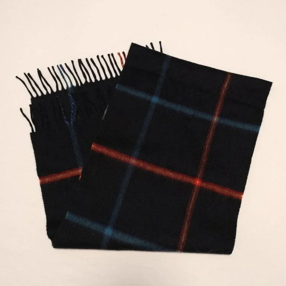 Parisian 100% Cashmere Plaid Tassel Multifunctional Scarf - Picture 3 of 7